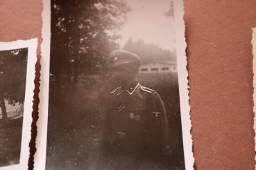 Preview: fünf alte Fotos eines SS Mannes mit EK I